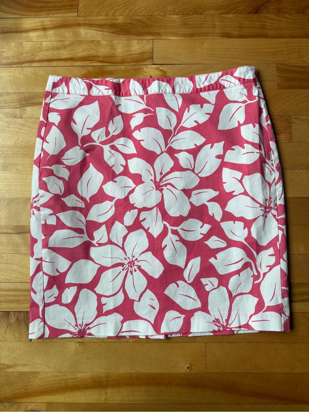 Old Navy Pink and White Floral Mini Skirt